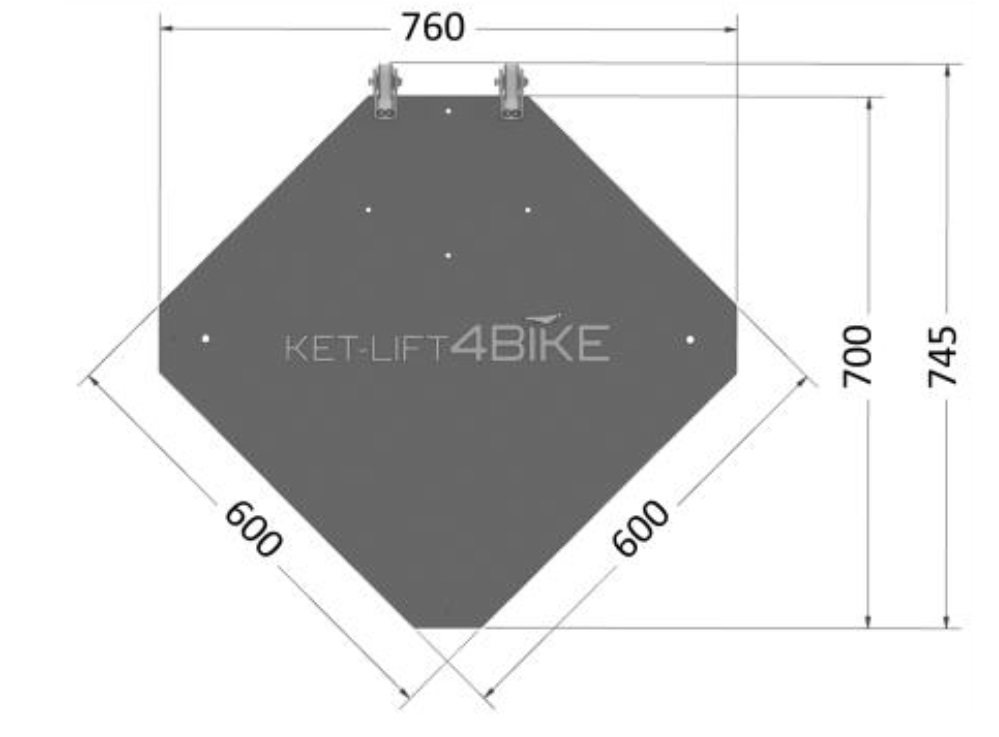 Bodenplatte mit Transportrollen